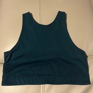 Turquoise Girlfriend Collective Dylan Tank Bra